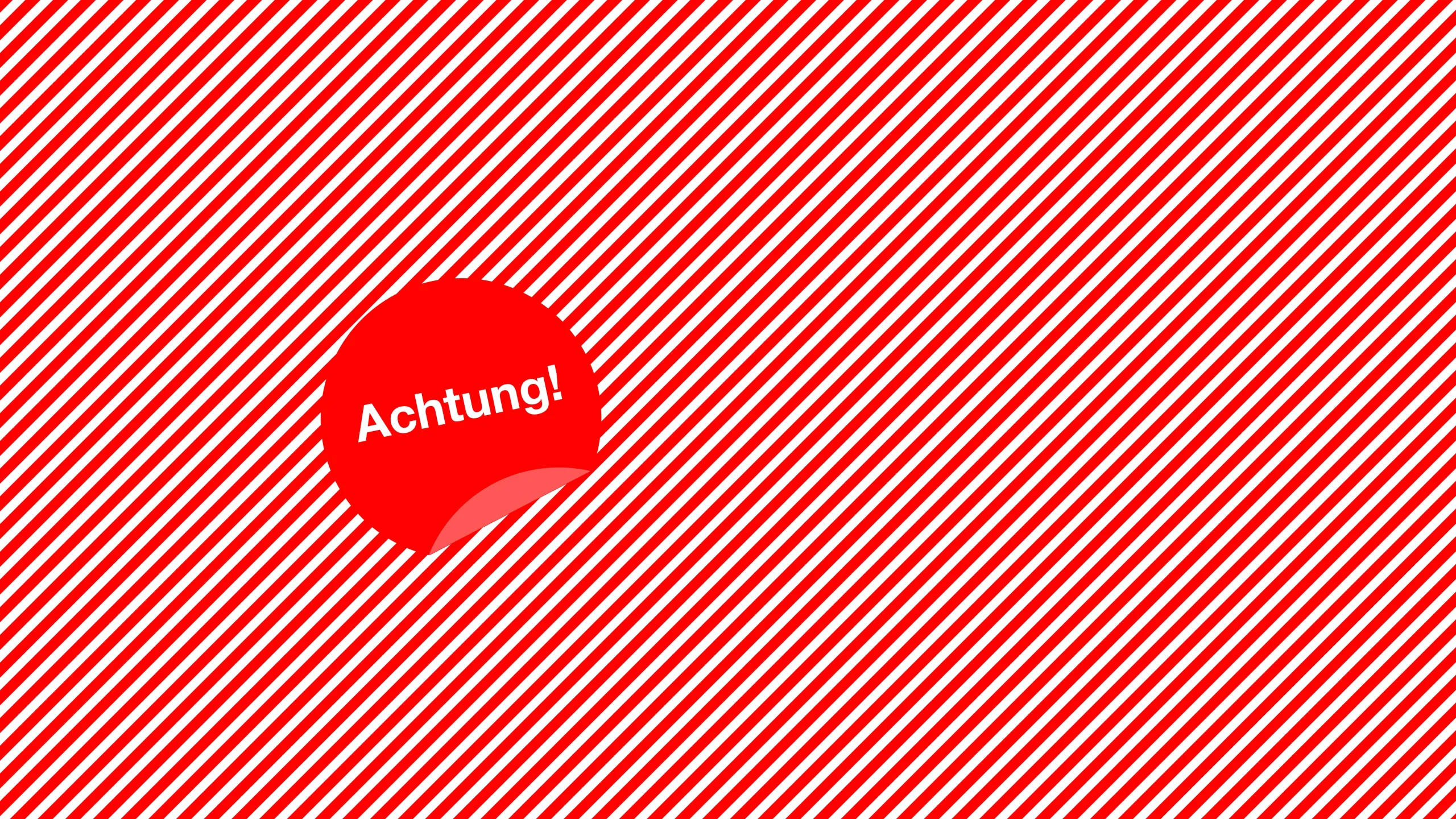 Banner mit dem Wort "Achtung"